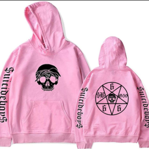 $uicideboy$ G59 Record Merch Pink Hoodie