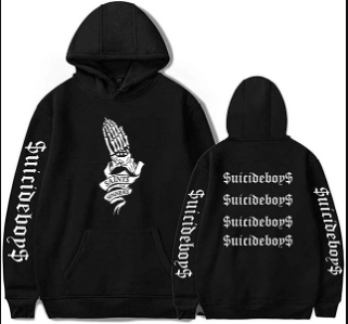 $uicideboy$ Hip Hop Vintage Goths Print Hoodie